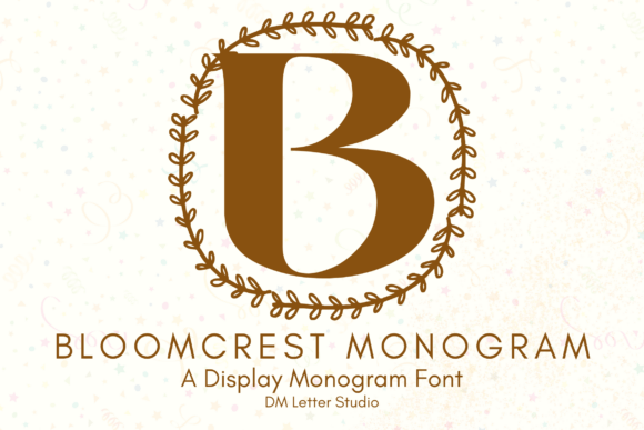 Bloomcrest Monogram: The Font That Elevates Your Campaigns