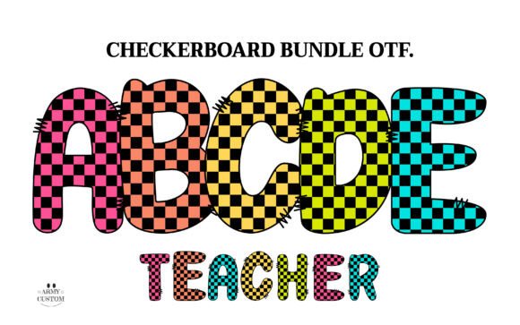 Checkerboard Font: A Playful Typographic Asset for Editorial Design