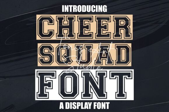 Cherish Your Brand with Cheer Squad Font