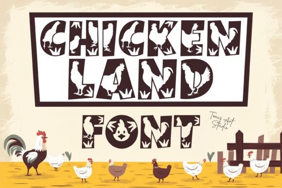 Chickenland Font: A Playful Typographic Tool for Campaign Creativity