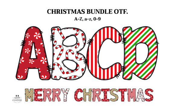 Christmas Candy Bundle: A Festive Font for Handmade Creators