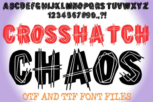 Crosshatch Chaos: A Font for Bold Campaigns