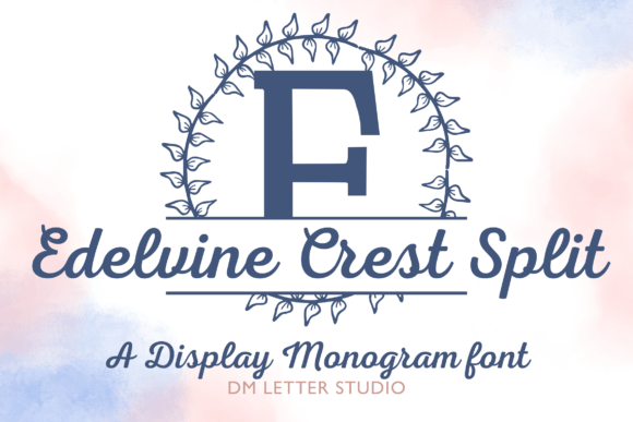 Edelvine Crest Monogram: A Font That Elevates Your Brand