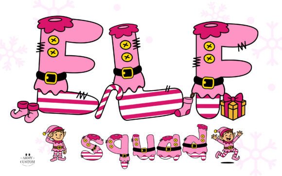 Elf Squad Pink: A Vibrant Font for Digital Branding