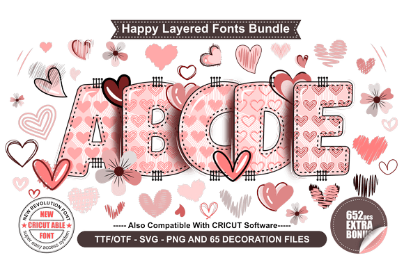Happy Layered: A Font for Heartfelt Editorial Design