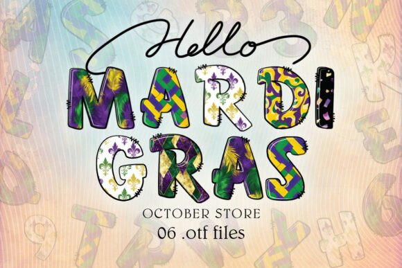 Mardi Gras Alphabet: A Font for Festive Campaigns
