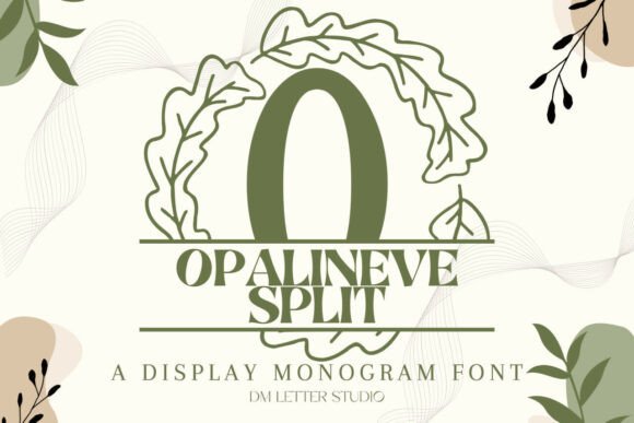 Opalineve Split Monogram: A Font for Quiet Elegance