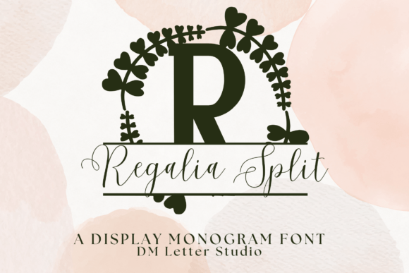 Regalia Split Monogram: A Serif Font for Editorial Elegance