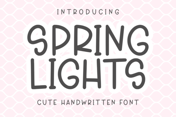 Spring Lights: A Playful Font for Creative Branding
