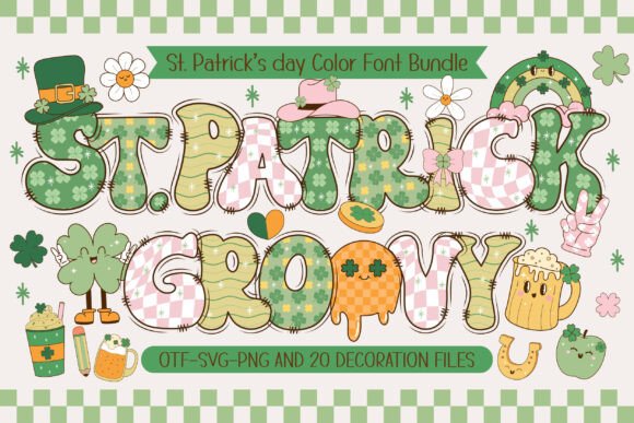 St. Patrick’s Day Groovy Font for Festive Branding