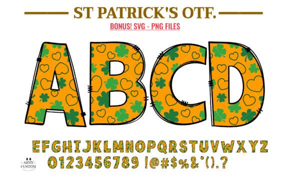 St. Patrick’s Day Hearts Font for Festive Campaigns