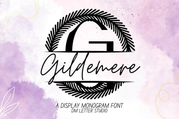 Transform Your Brand with Gildemere Split Monogram Font