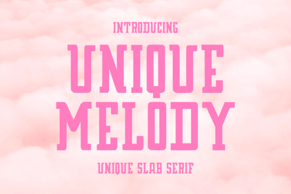 Unique Melody: A Whimsical Slab Serif for Creative Branding